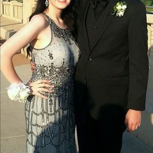 Adrianna Papell hand-beaded gown - Size 12